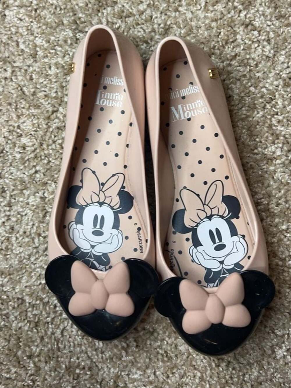 Mini Melissa Minnie Mouse Ballet Flats Size 1